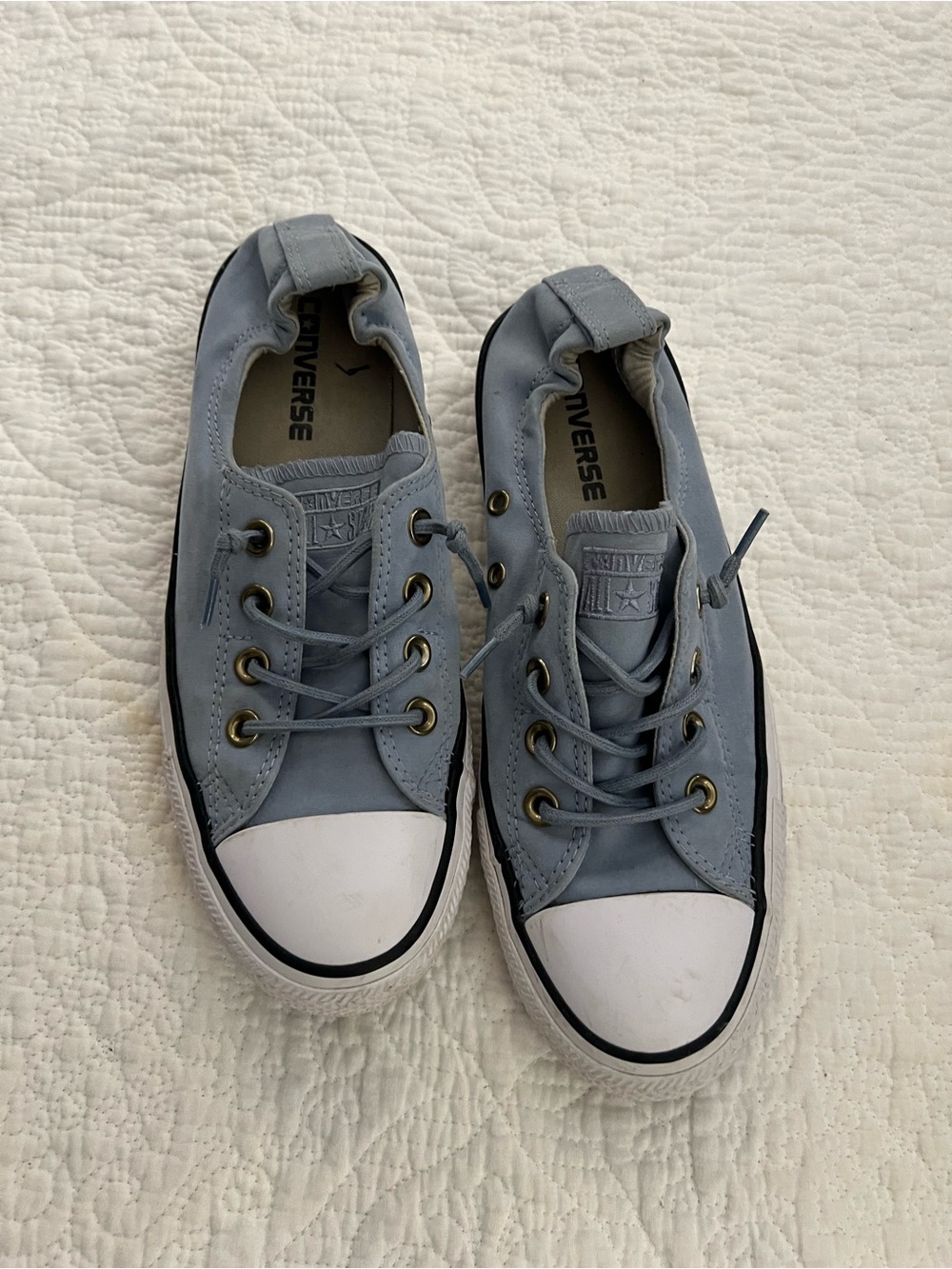 Converse womens no tie Low Top Sneakers - Light Blue